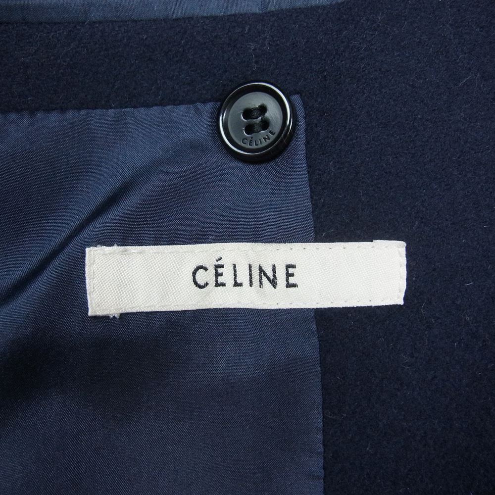 CELINE セリーヌ 2 8H28/7165 フィービー期 クロンビー コート ネイビー系 38【中古】