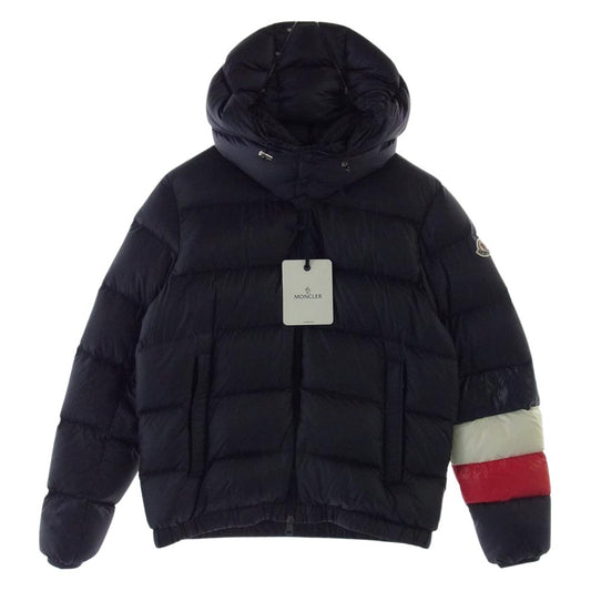 MONCLER モンクレール WILLM GIUBBOTTO ウィルム アームトリコロールフーデッド ダウンジャケット ネイビー系 3【中古】