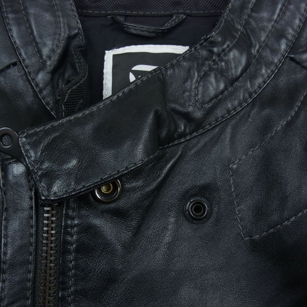 G-STAR ジースター G STAR RAW シープスキン レザー ジャケット ブラック系 M【中古】
