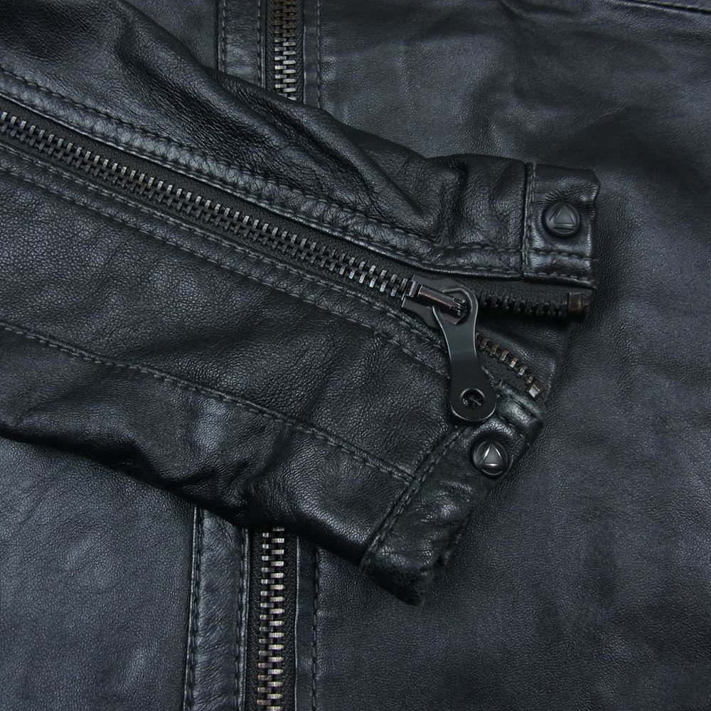 G-STAR ジースター G STAR RAW シープスキン レザー ジャケット ブラック系 M【中古】
