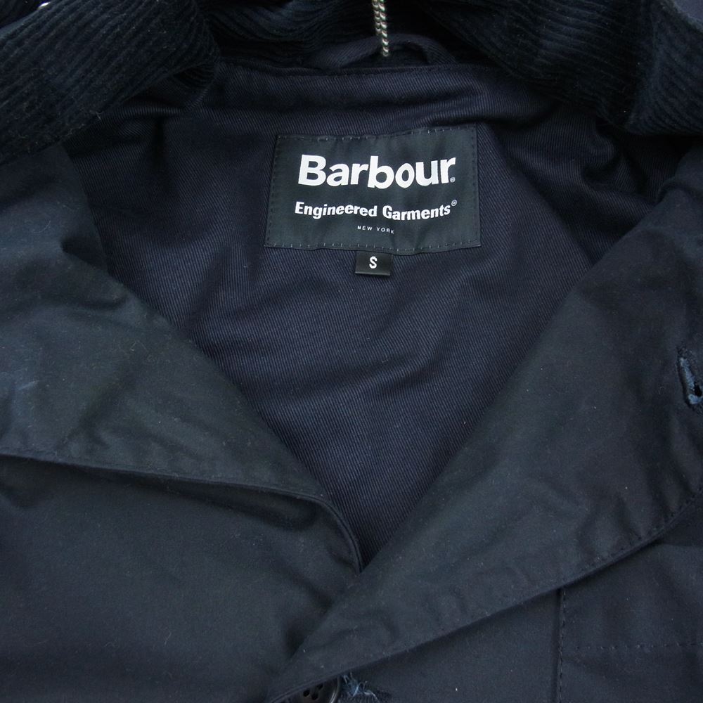 Engineered Garments エンジニアードガーメンツ BARBOUR バブアー 19AW MWX1595 UPLAND WAX JACKET オイルド ジャケット ネイビー系 S【中古】