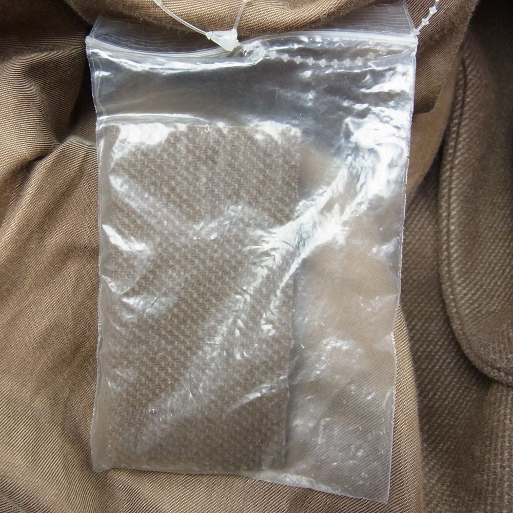 AURALEE オーラリー 19AW A9AC01SN　 WOOL SILK MELTON SOUTIEN COLLAR COAT シルク メルトン コート ブラウン系 3【中古】
