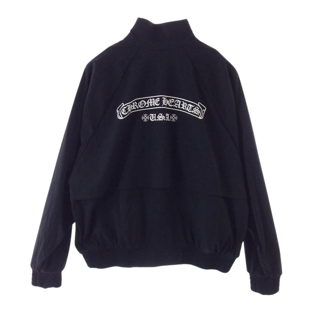CHROME HEARTS クロムハーツ（原本有） U MATCH POINT NYLN CHプラス ナイロン トラック ジャケット ブラック系 L【極上美品】【中古】