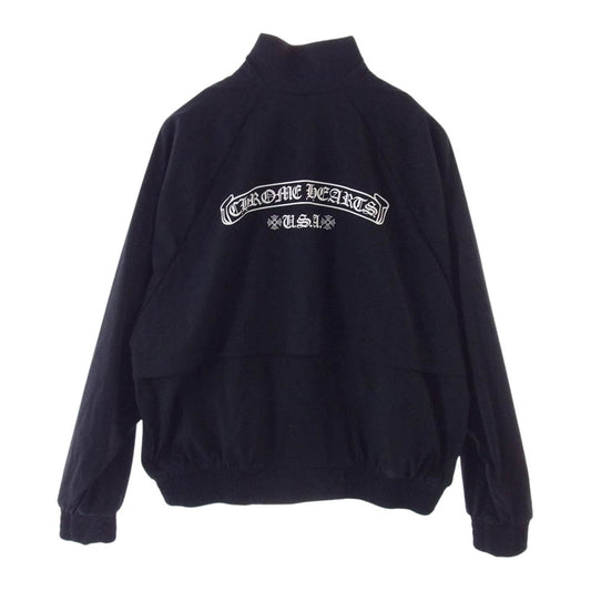 CHROME HEARTS クロムハーツ（原本有） U MATCH POINT NYLN CHプラス ナイロン トラック ジャケット ブラック系 L【極上美品】【中古】