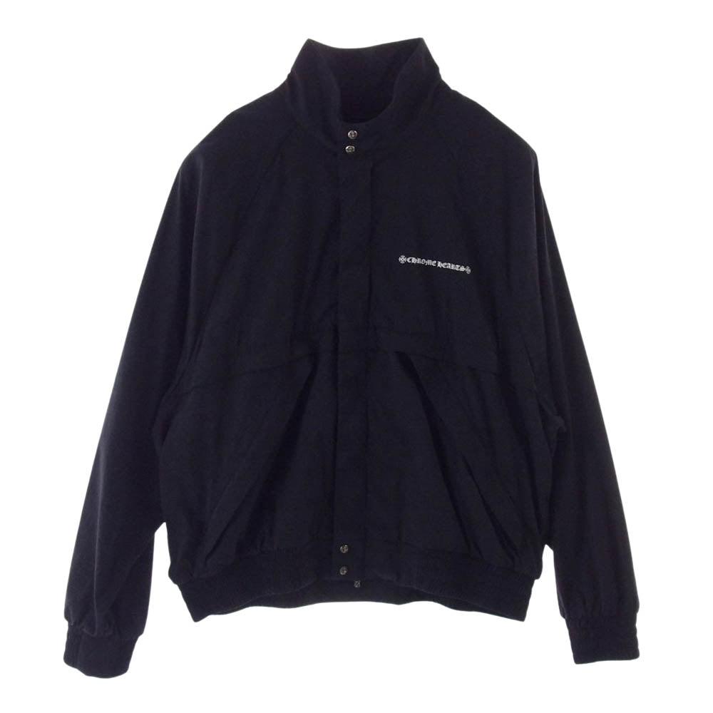 CHROME HEARTS クロムハーツ（原本有） U MATCH POINT NYLN CHプラス ナイロン トラック ジャケット ブラック系 L【極上美品】【中古】