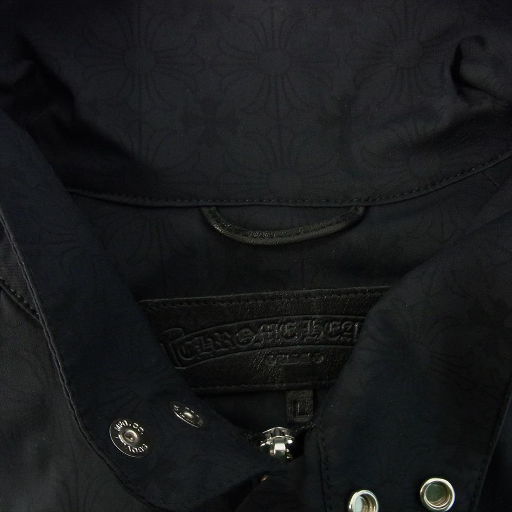 CHROME HEARTS クロムハーツ（原本有） U MATCH POINT NYLN CHプラス ナイロン トラック ジャケット ブラック系 L【極上美品】【中古】