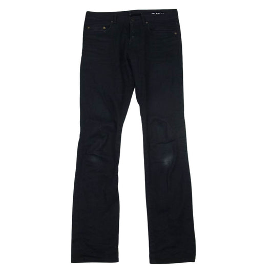 SAINT LAURENT サンローラン 347367 YM59M D01 M/SL-LW ブラックデニム スリムパンツ ブラック系 28【中古】