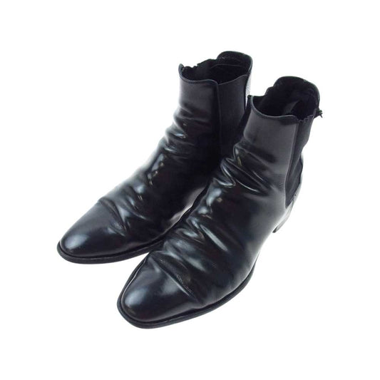 SAINT LAURENT サンローラン 592438 chelsea boots サイドゴア チェルシー ブーツ ブラック系 43【中古】
