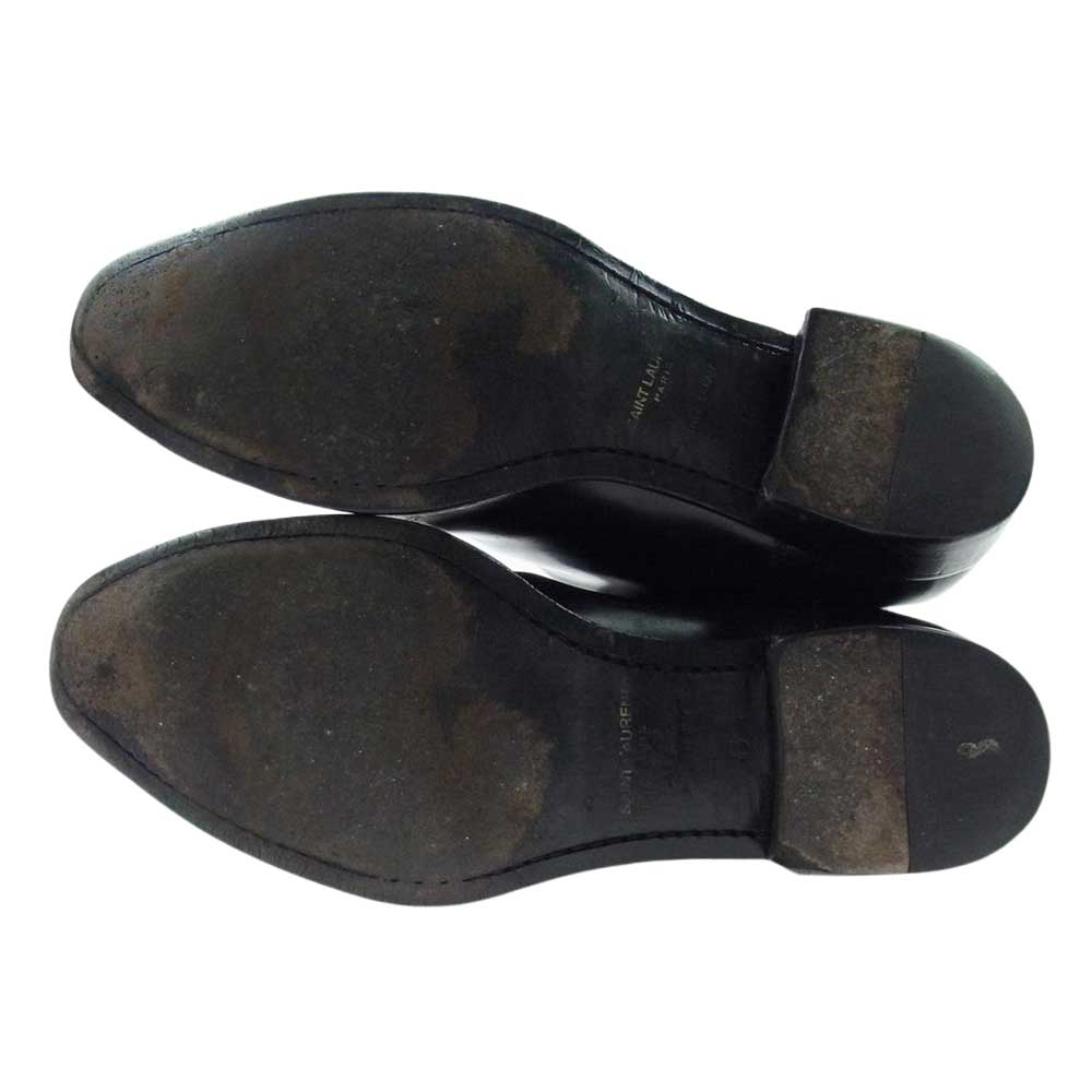 SAINT LAURENT サンローラン 592438 chelsea boots サイドゴア チェルシー ブーツ ブラック系 43【中古】