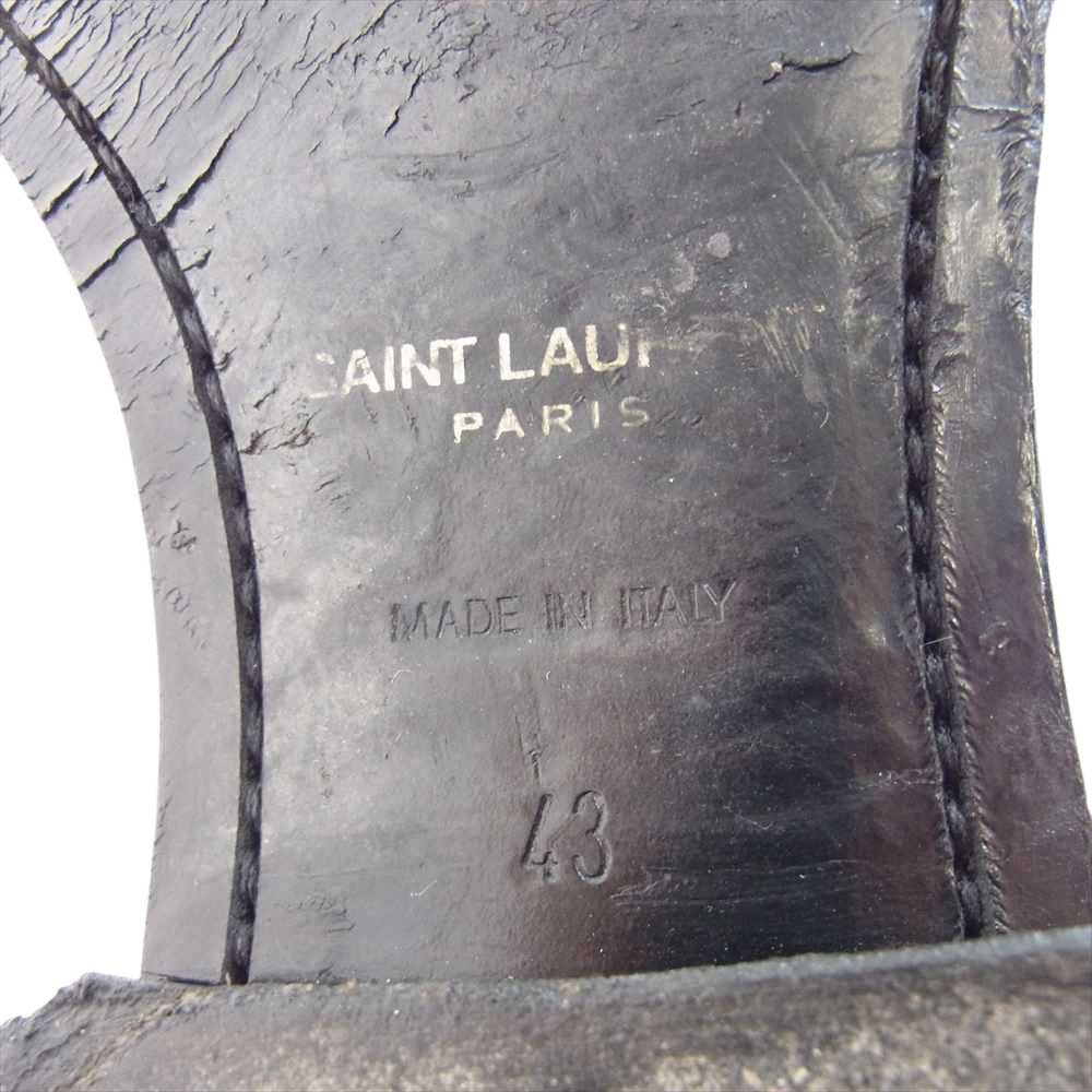 SAINT LAURENT サンローラン 592438 chelsea boots サイドゴア チェルシー ブーツ ブラック系 43【中古】