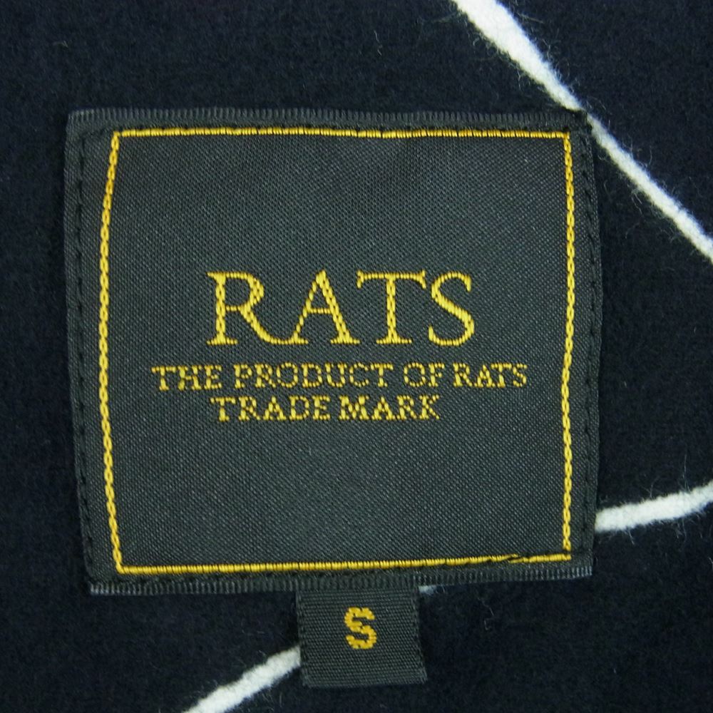 RATS ラッツ 18'RS-0805 スパイダー ウェブ 柄起毛 長袖 シャツ コットン 日本製 ブラック系 S【中古】