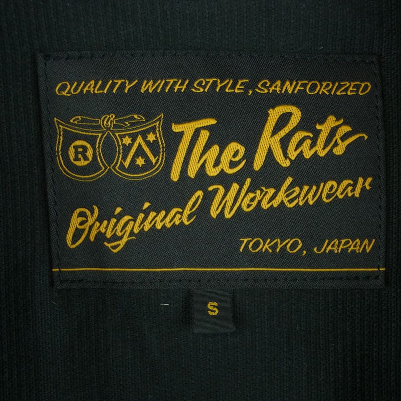 RATS ラッツ 21'RJ-0906 CORDUROY WORK JKT 刺繍 コーデュロイ ジャケット コットン 日本製 ブラック系 S【中古】