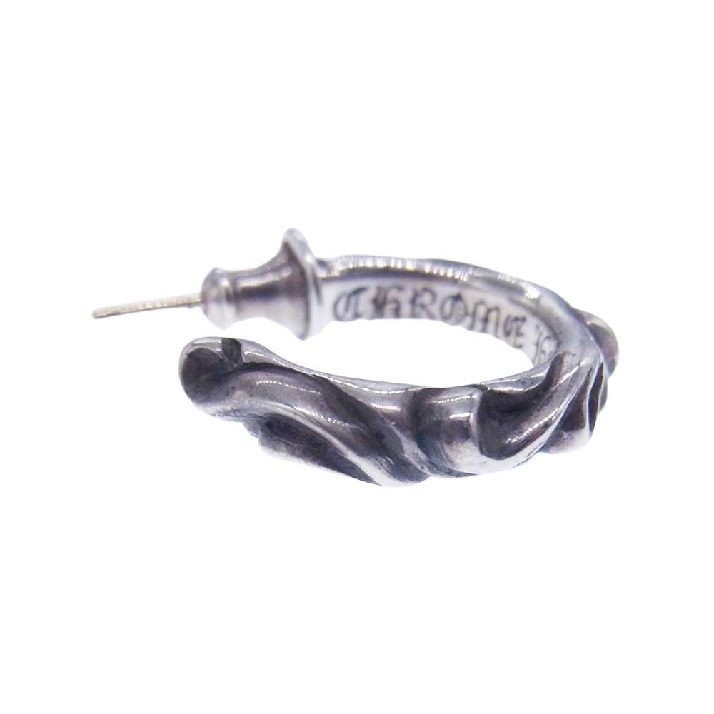 CHROME HEARTS クロムハーツ（原本無） HOOP SCROOL 1 スクロール フープ ピアス シルバー系【中古】