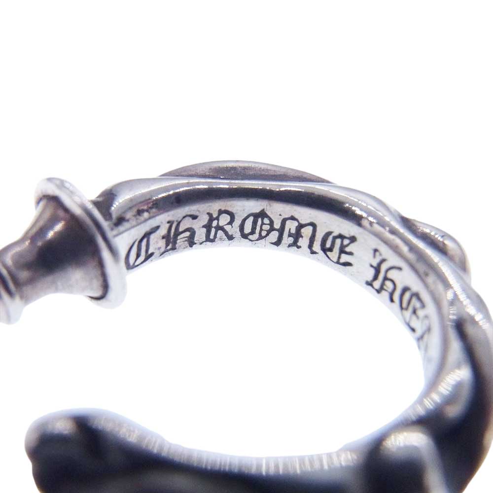 CHROME HEARTS クロムハーツ（原本無） HOOP SCROOL 1 スクロール フープ ピアス シルバー系【中古】