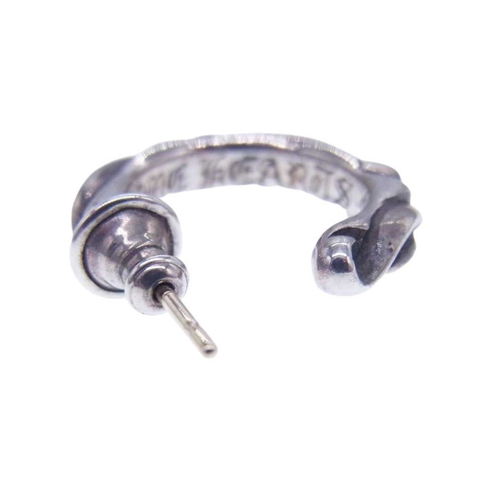 CHROME HEARTS クロムハーツ（原本無） HOOP SCROOL 1 スクロール フープ ピアス シルバー系【中古】