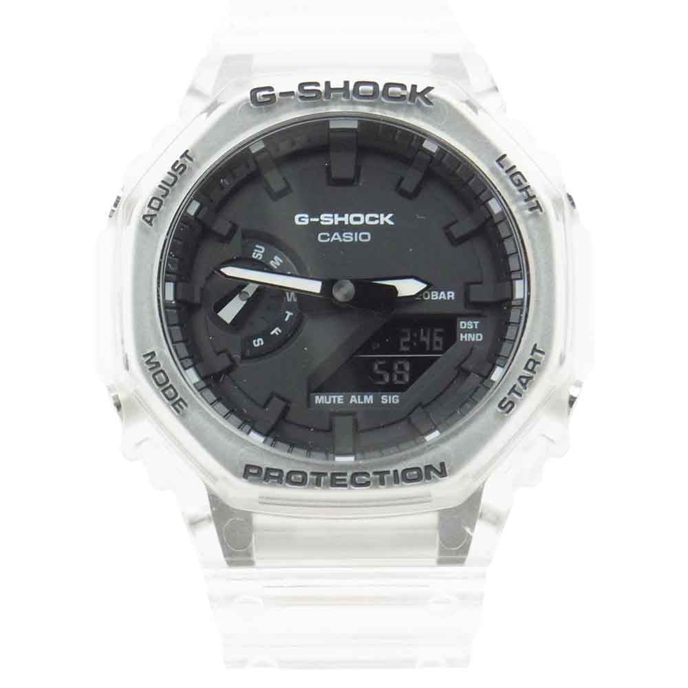G-SHOCK ジーショック GA-2100SKE-7AJF スケルトンシリーズ デジアナ ウォッチ 腕時計【中古】