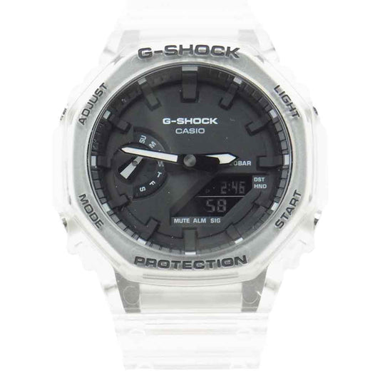 G-SHOCK ジーショック GA-2100SKE-7AJF スケルトンシリーズ デジアナ ウォッチ 腕時計【中古】