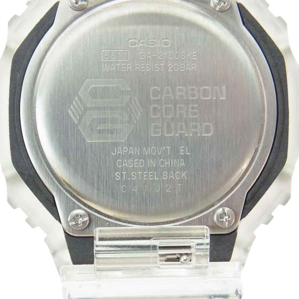 G-SHOCK ジーショック GA-2100SKE-7AJF スケルトンシリーズ デジアナ ウォッチ 腕時計【中古】