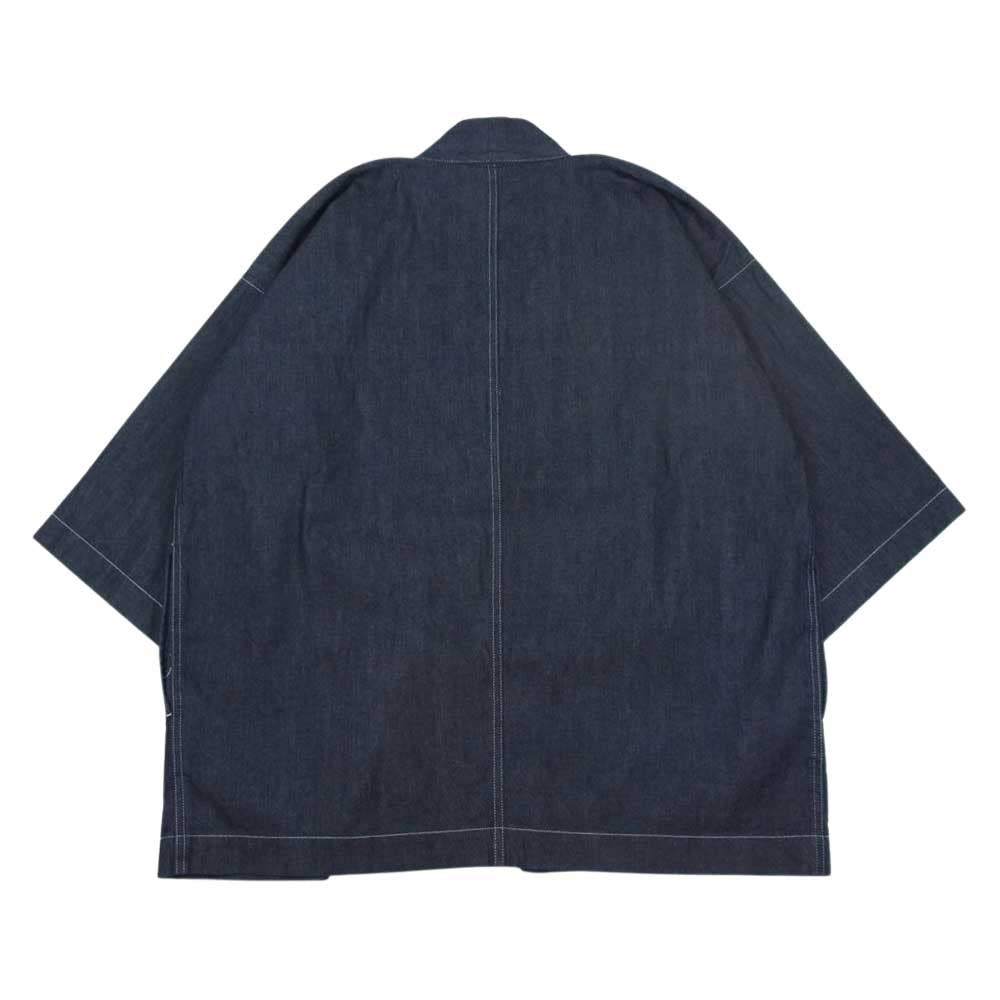 VISVIM ビズビム 21SS 0121105006006 SS HAPPI UNWASHED 8oz オリジナルデニム製 法被 ハッピ インディゴブルー系 3【中古】