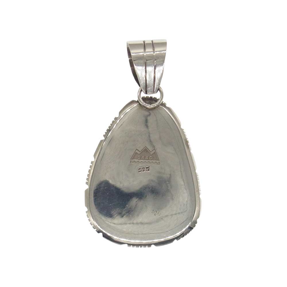 SAAD サード ターコイズ ペンダントトップ グリーン系 シルバー系【中古】