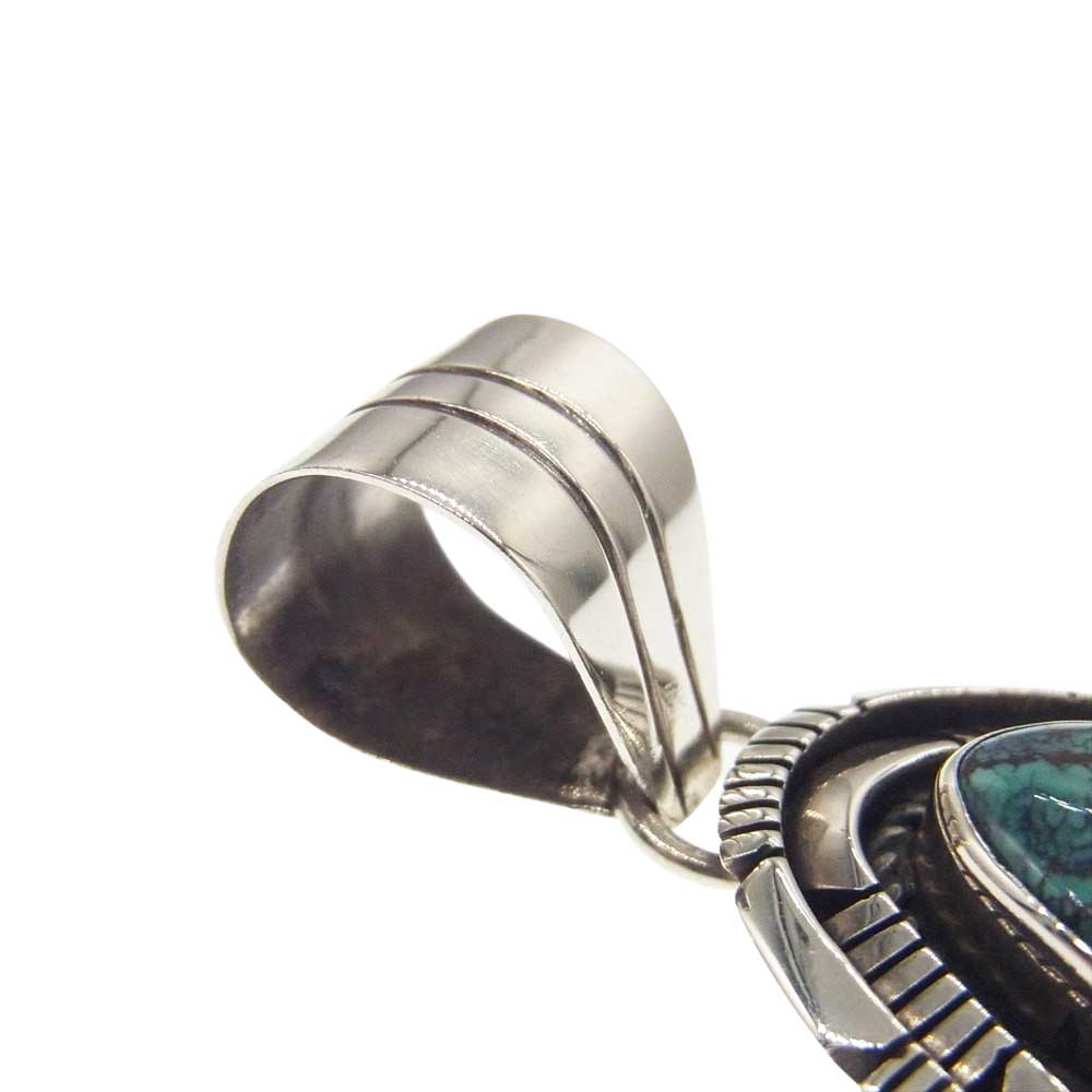 SAAD サード ターコイズ ペンダントトップ グリーン系 シルバー系【中古】