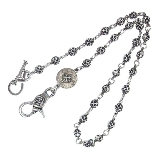 A&G エーアンドジー 1クリップ クロスボール メダル フック ウォレットチェーン シルバー系【中古】