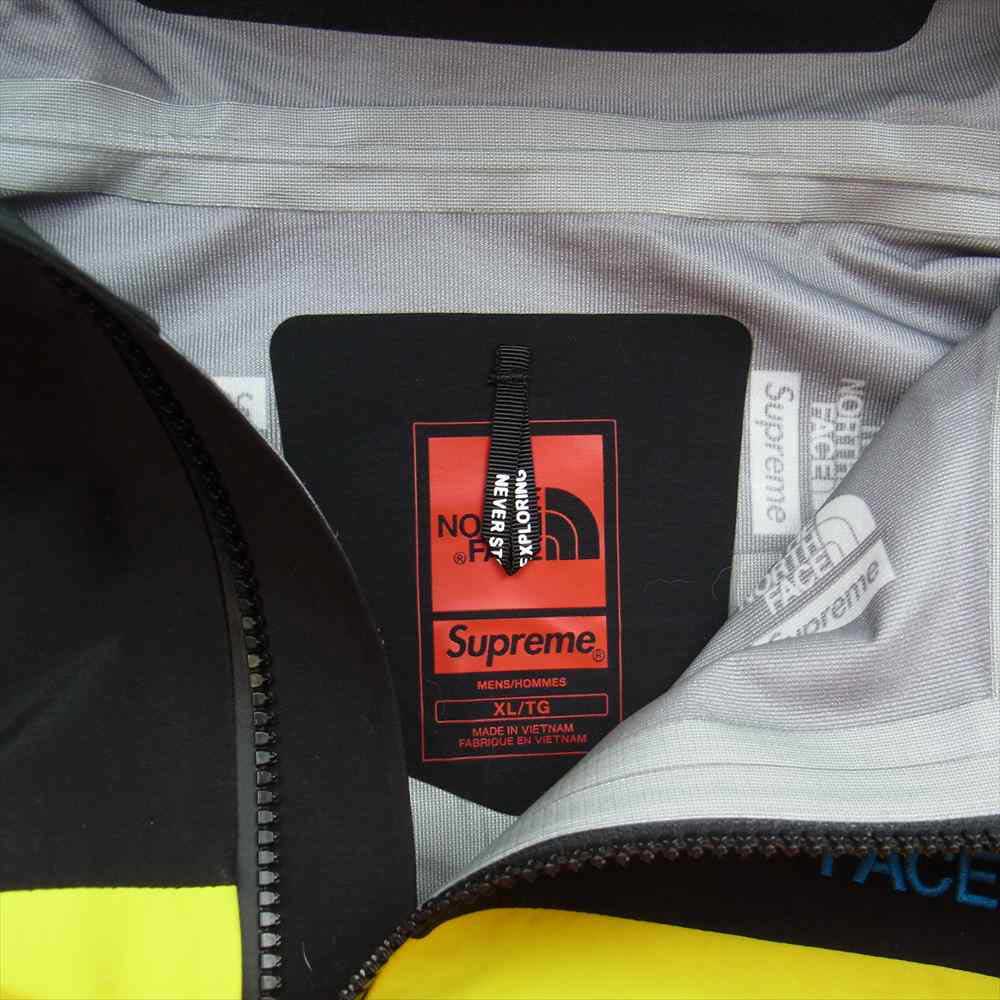 Supreme シュプリーム 22AW NP52207I The North Face Taped Seam Shell Jacket ノースフェイス シェル ジャケット イエロー系 XL【新古品】【未使用】【中古】