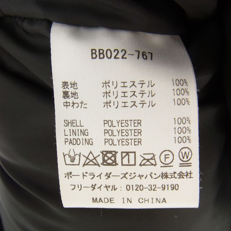 エレメント BB022-767 BIGGIE PUFFY VEST 中綿 ベスト ブラック系 M【中古】