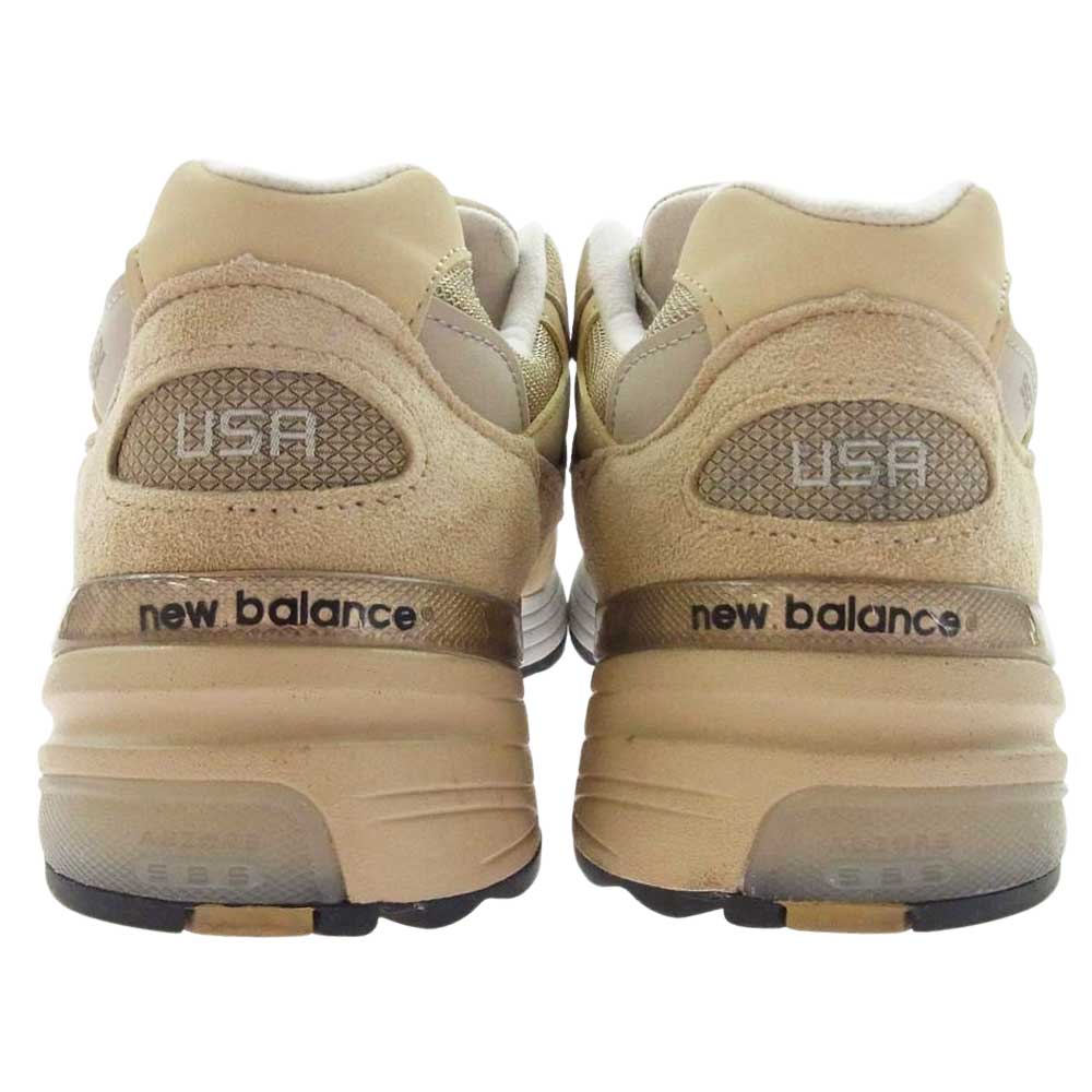 NEW BALANCE ニューバランス M992TN USA製 スエード ローカット スニーカー ベージュ系 US10(CM 28cm)【中古】