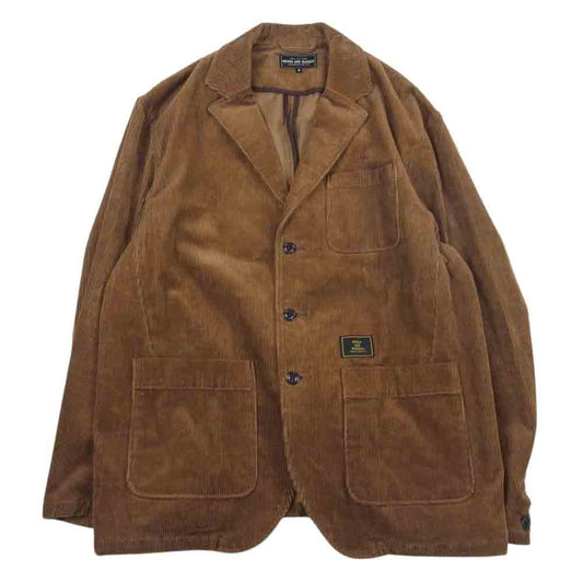 ROUGH and RUGGED ラフアンドラゲッド コーデュロイ 3つボタン テーラード ジャケット ブラウン系 4【中古】