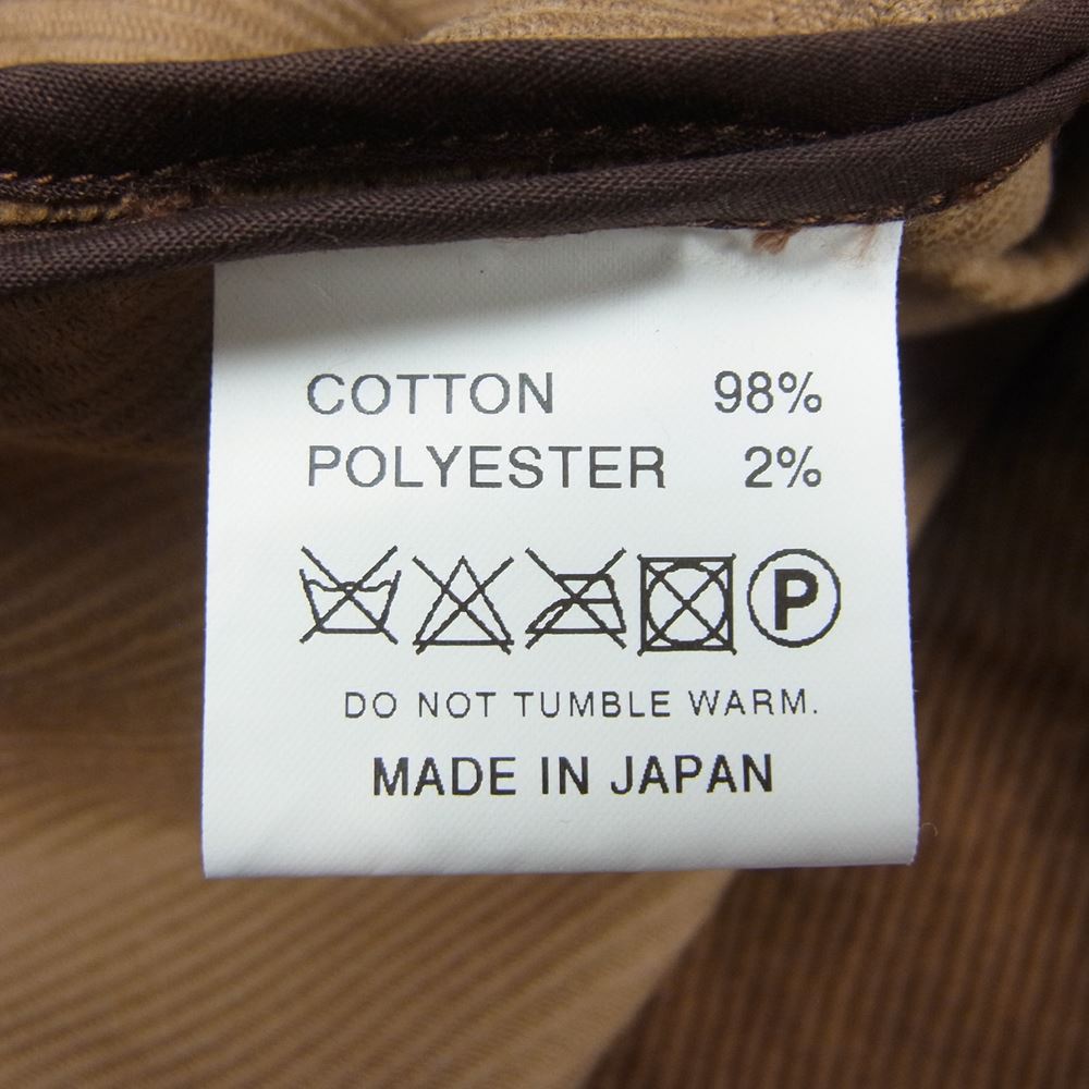 ROUGH and RUGGED ラフアンドラゲッド コーデュロイ 3つボタン テーラード ジャケット ブラウン系 4【中古】