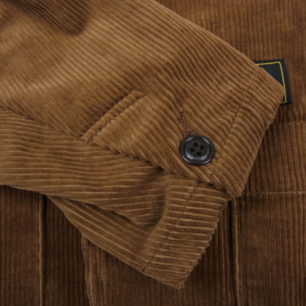 ROUGH and RUGGED ラフアンドラゲッド コーデュロイ 3つボタン テーラード ジャケット ブラウン系 4【中古】