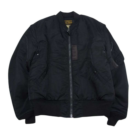 Buzz Rickson's バズリクソンズ BR12666 WILLIAM GIBSON COLLECTION type BLACK MA-1 SLENDER REGULAR ウィリアムギブソン ミリタリー ジャケット ブラック系 44【中古】