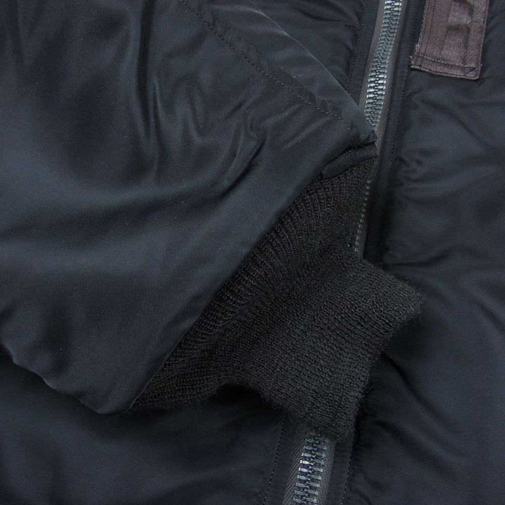 Buzz Rickson's バズリクソンズ BR12666 WILLIAM GIBSON COLLECTION type BLACK MA-1 SLENDER REGULAR ウィリアムギブソン ミリタリー ジャケット ブラック系 44【中古】