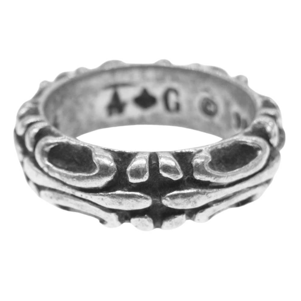 A&G エーアンドジー フレア バンド リング シルバー系 15号【中古】