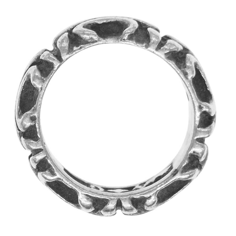 A&G エーアンドジー フレア バンド リング シルバー系 15号【中古】