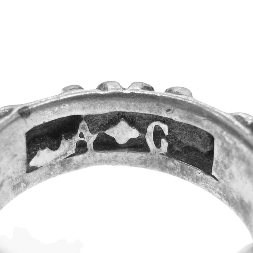 A&G エーアンドジー フレア バンド リング シルバー系 15号【中古】