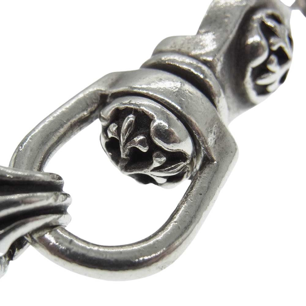 A&G エーアンドジー 現状品 1クリップ ブルドック クロスボール リンク キーチェーン キーリング シルバー系【中古】