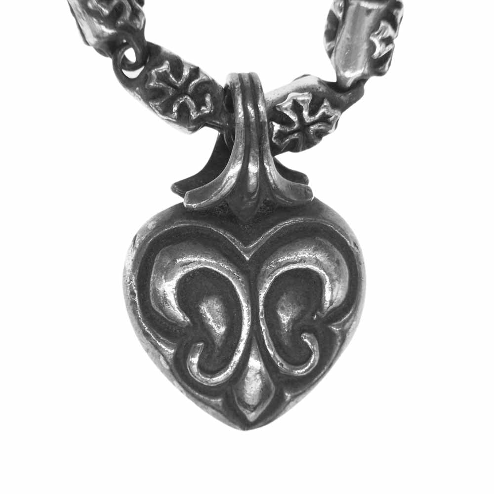 A&G エーアンドジー クロスリンク ハート ネックレス シルバー系【中古】