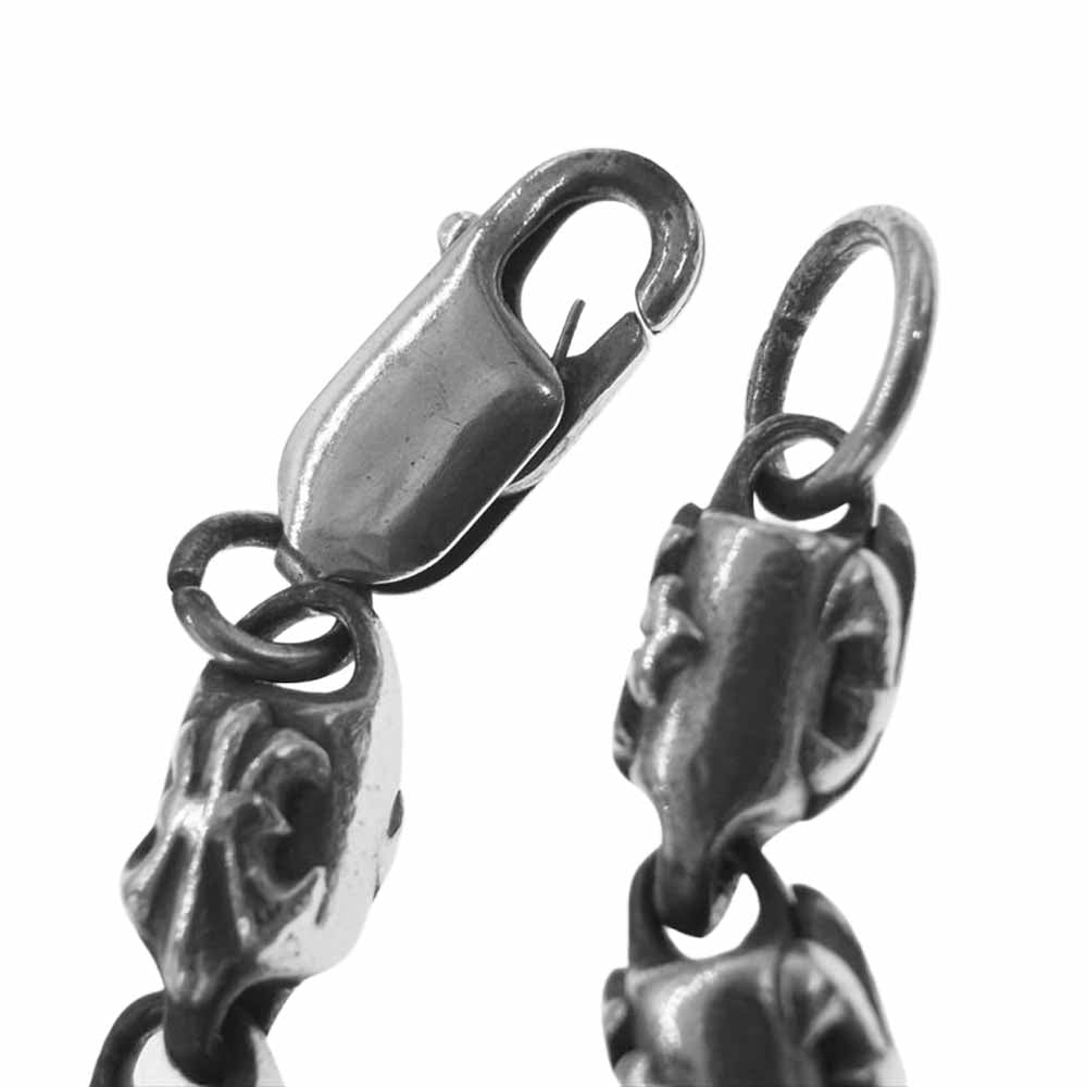 A&G エーアンドジー クロスリンク ハート ネックレス シルバー系【中古