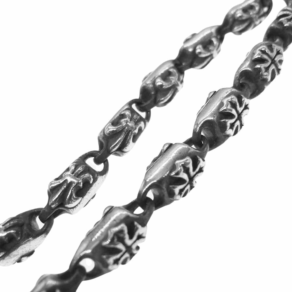 A&G エーアンドジー クロスリンク ハート ネックレス シルバー系【中古
