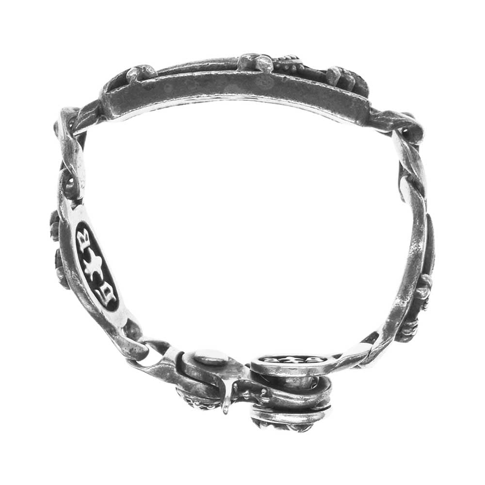 A&G エーアンドジー クリップ ダガー ID クラシック チェーン ブレスレット シルバー系【中古】