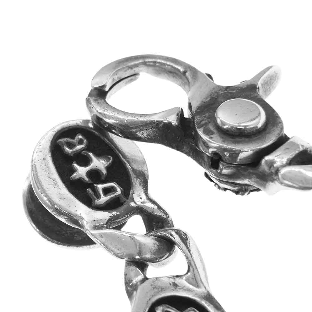 A&G エーアンドジー クリップ ダガー ID クラシック チェーン ブレスレット シルバー系【中古】