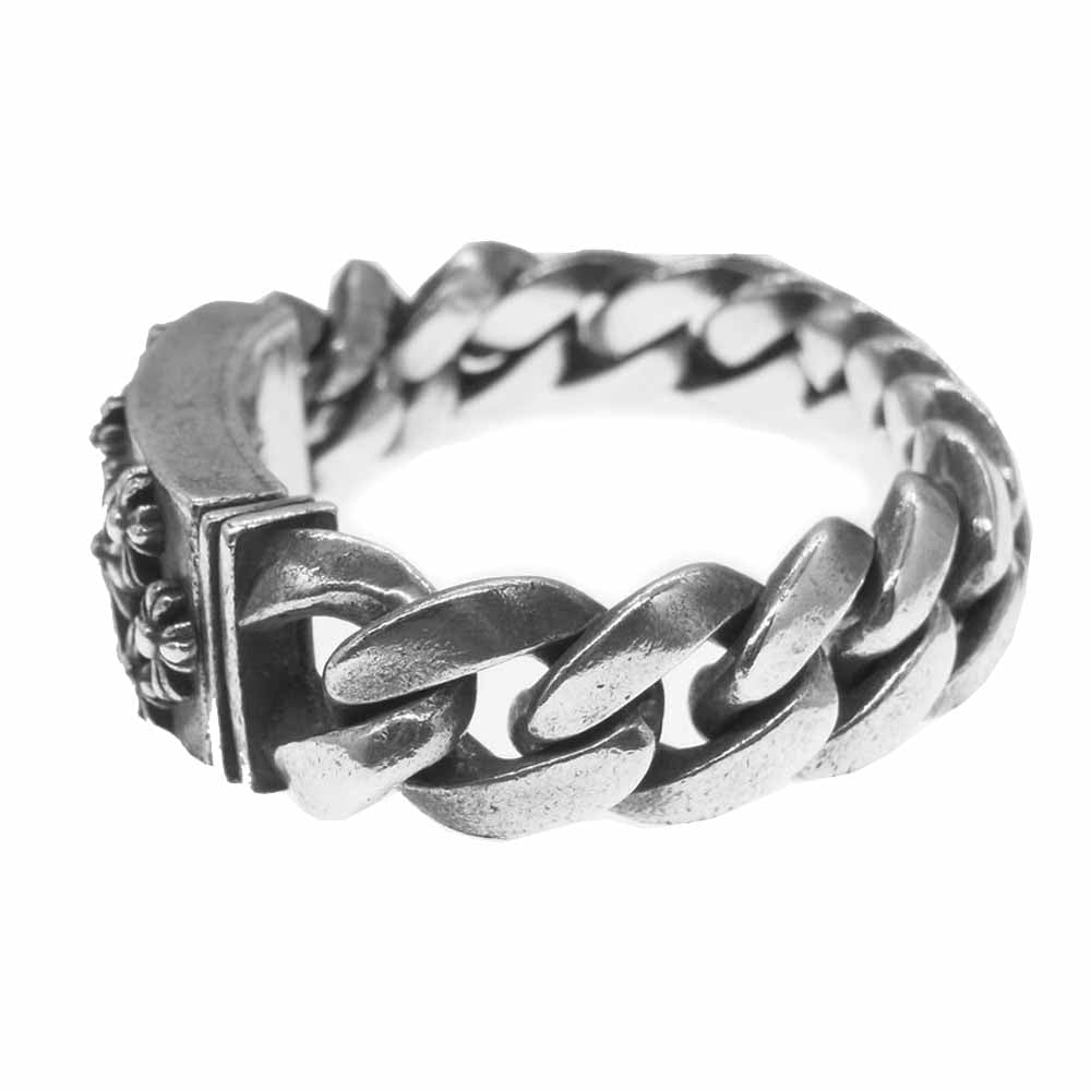 A&G エーアンドジー マルチ クロス ID クラシック チェーン ブレスレット シルバー系【中古】