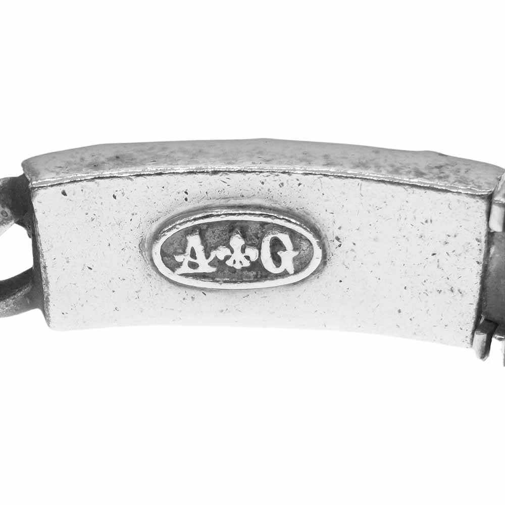 A&G エーアンドジー マルチ クロス ID クラシック チェーン ブレスレット シルバー系【中古】