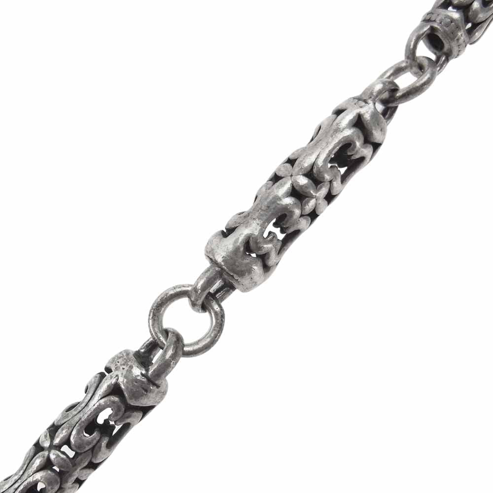 A&G エーアンドジー 1クリップ ロングシリンダー ローラー 9リンク クロス フック ウォレットチェーン シルバー系【中古】