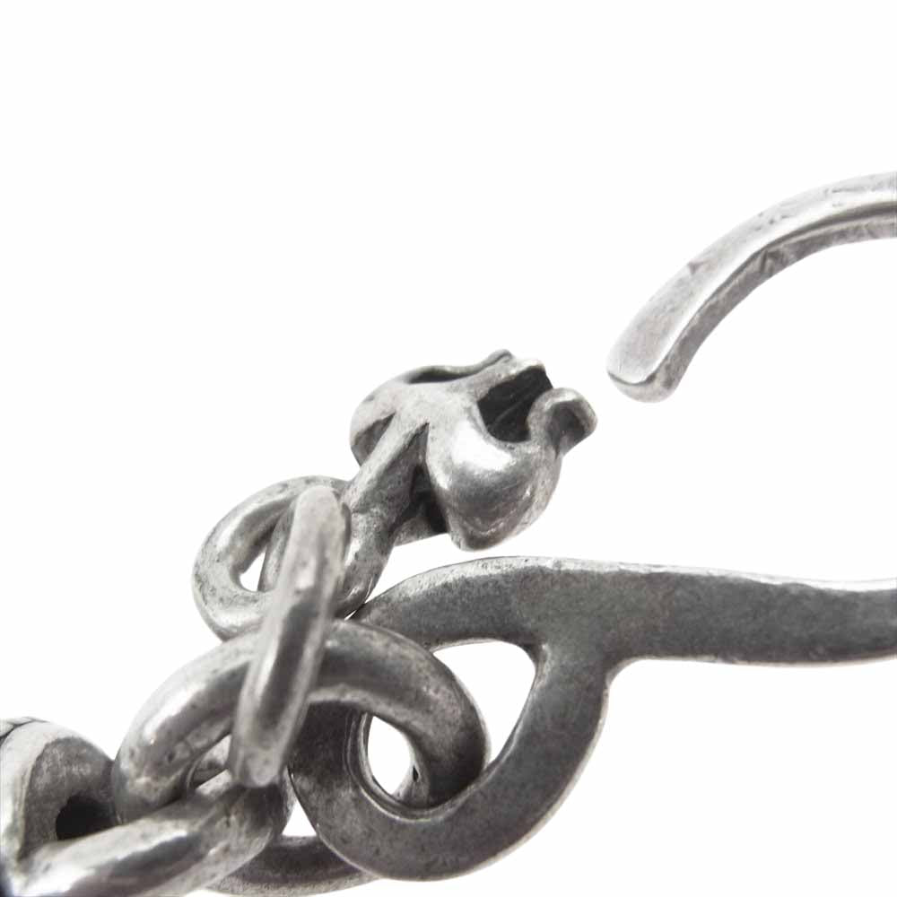 A&G エーアンドジー 1クリップ ロングシリンダー ローラー 9リンク クロス フック ウォレットチェーン シルバー系【中古】