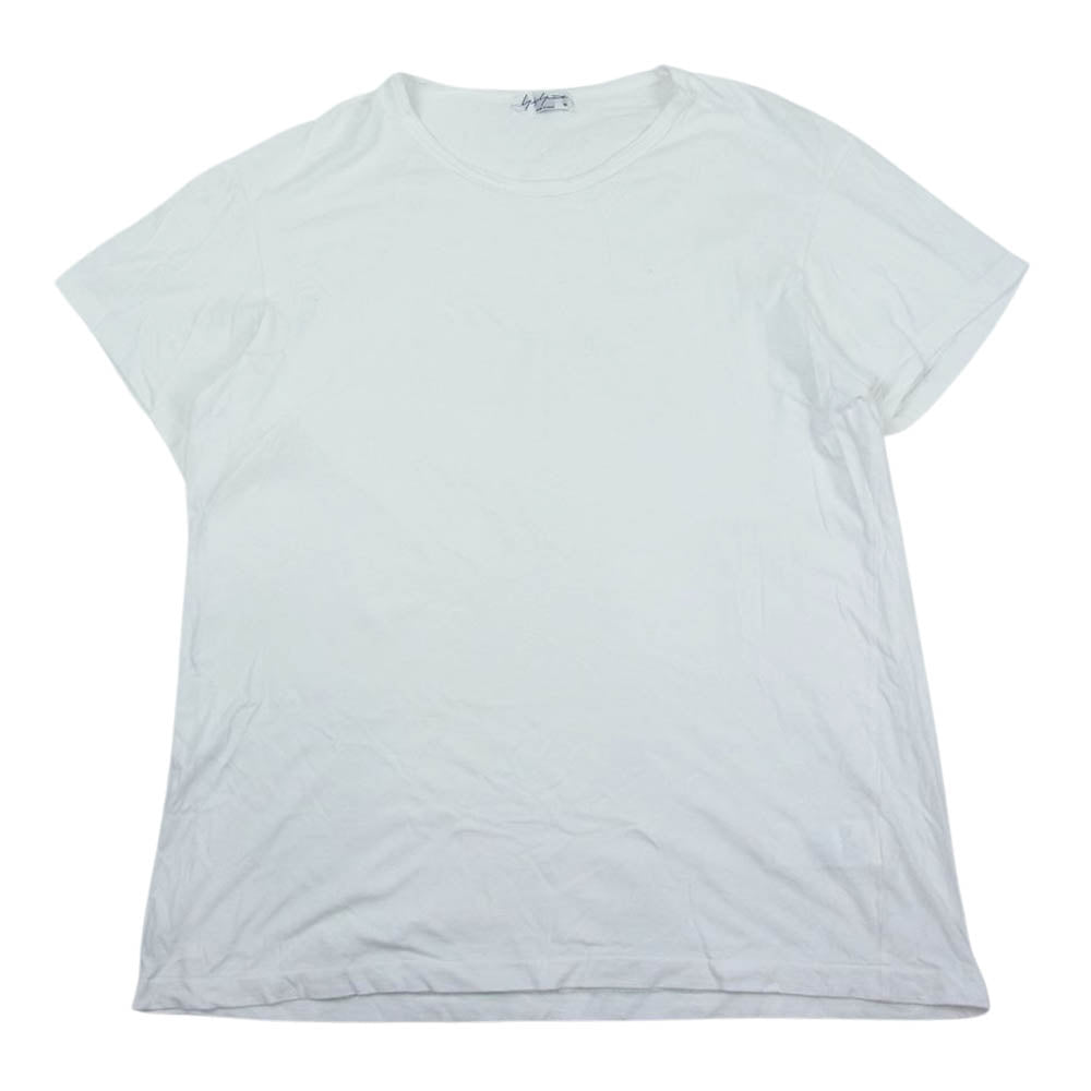 Yohji Yamamoto POUR HOMME ヨウジヤマモトプールオム 19SS HH-T02-077 丸首半袖 クルーネック Tシャツ カットソー ホワイト系 3【中古】