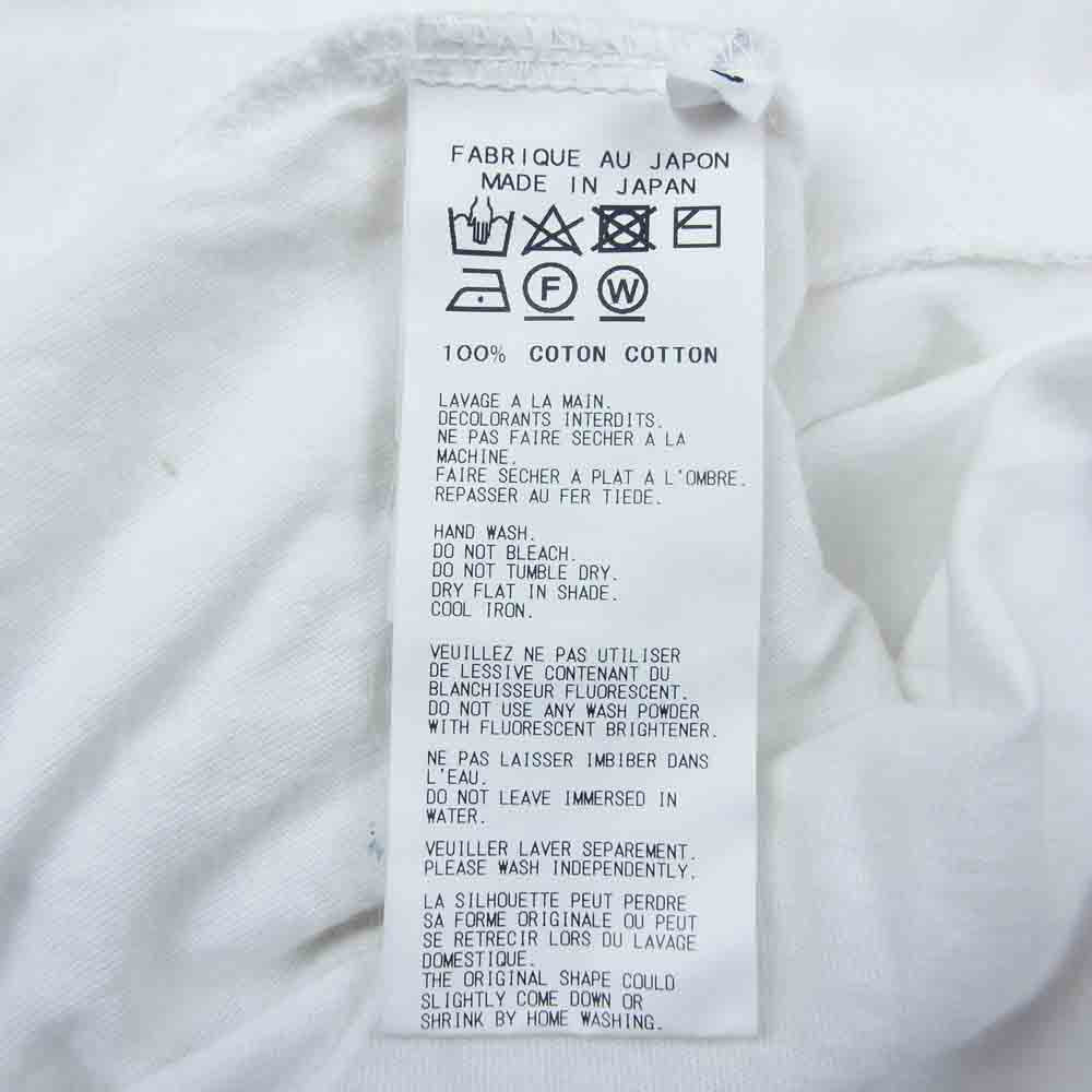 Yohji Yamamoto POUR HOMME ヨウジヤマモトプールオム 19SS HH-T02-077 丸首半袖 クルーネック Tシャツ カットソー ホワイト系 3【中古】