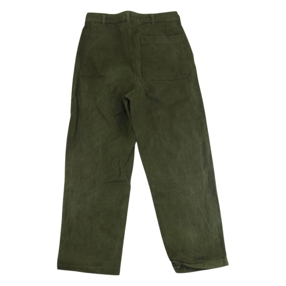 スウェーデン軍 ヴィンテージ 80s NORSEL FABRIKS AB ミリタリー パンツ カーキ系 サイズ表記無【中古】